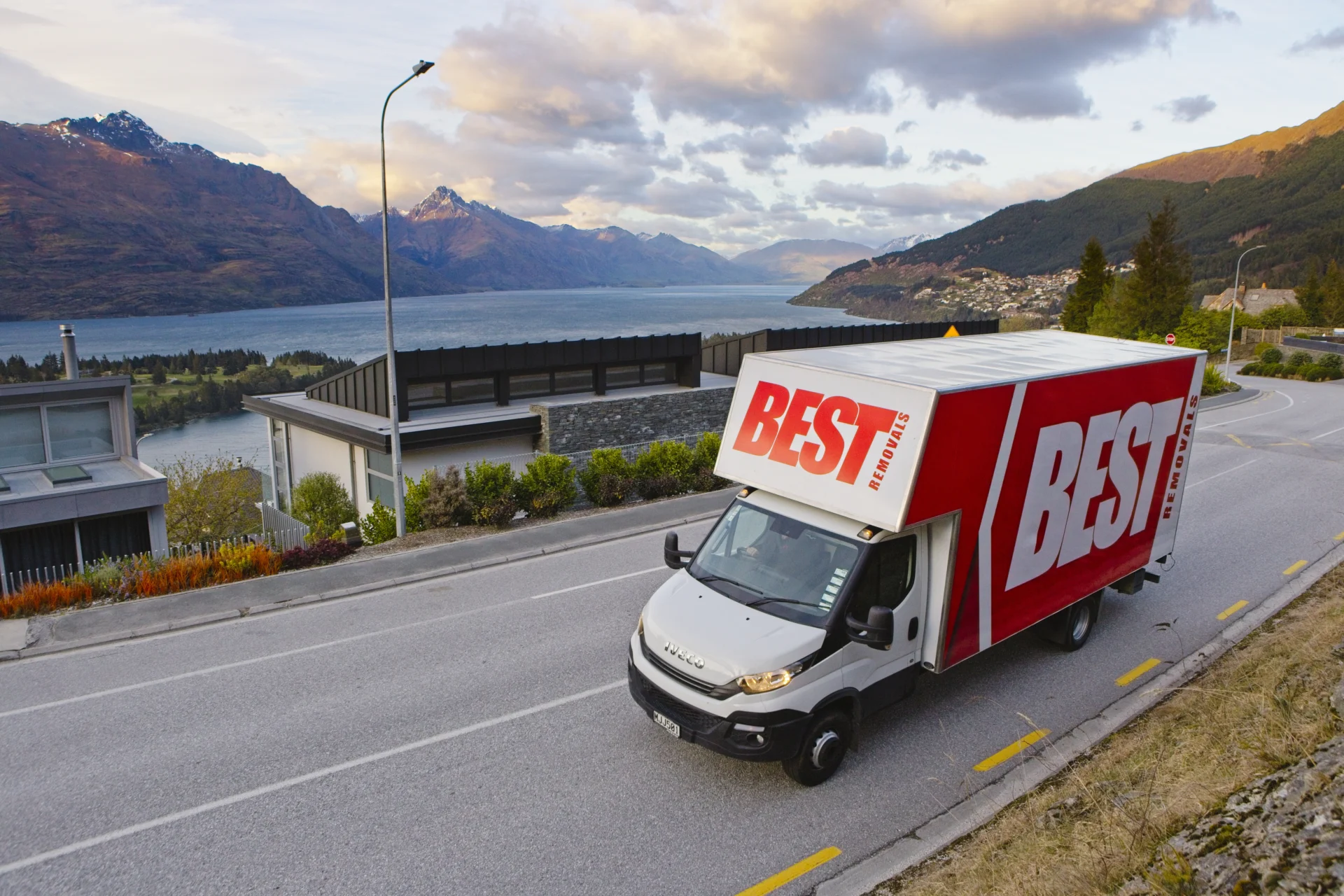 New best removals van with queenstown backdrop